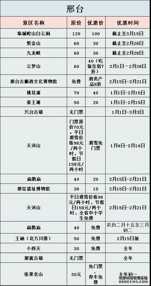 春節河北各地游玩攻略大曝光，附景區優(yōu)惠信息！
